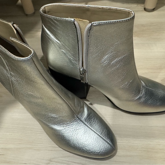 Marc Fisher Shoes - Marc Fisher Silver Booties 8.5 New